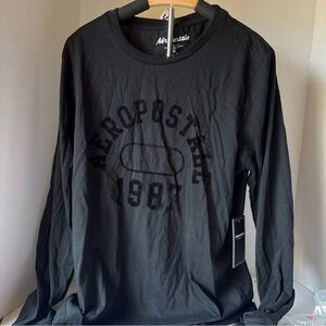 Aeropostale Black Cotton Blend Top